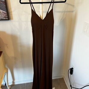Wild Fable Soft Stretch Ribbed Maxi Dress Criss Cross Back L/XL NWT